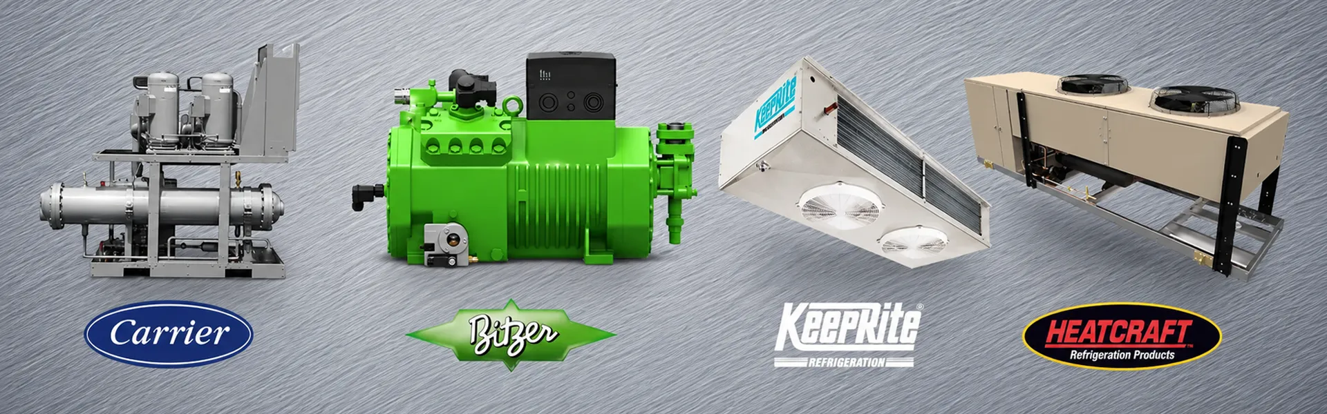 Carrier, Bitzer, KeepRite, Heatcraft refrigeration systems