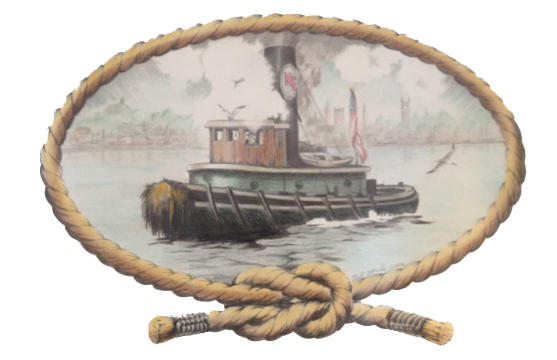 NEMES tugboat logo illustration